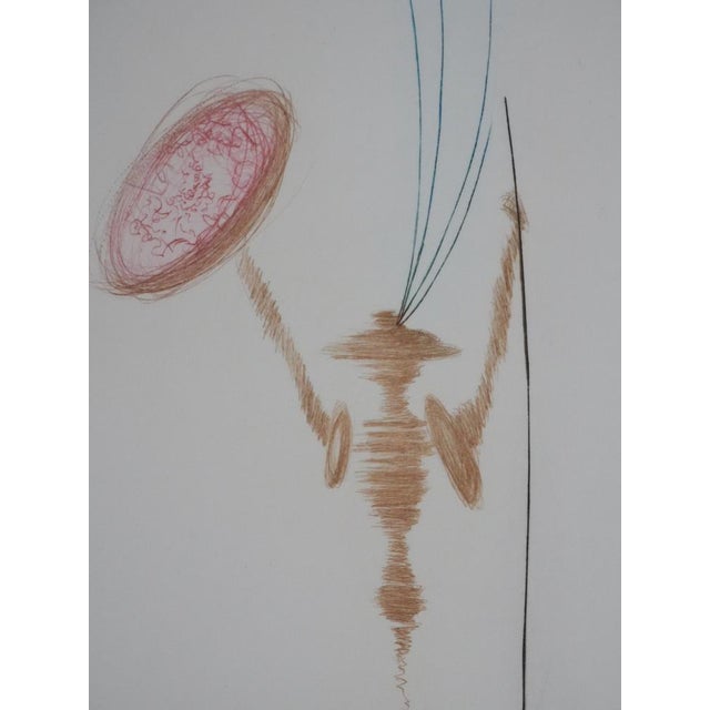 Salvador Dali, Don Quixote, Original Signed Engraving For Sale - Image 4 of 9
