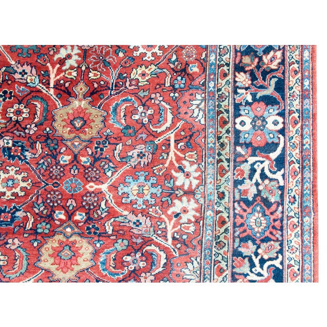Persian Early 20th Century Persian Sultanabad Rug For Sale - Image 3 of 14