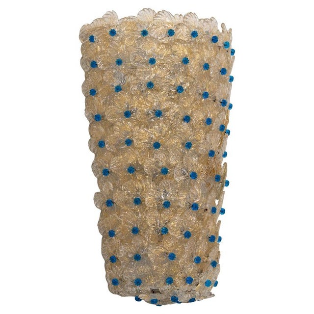 Large Murano Glass Wall Sconce from Barovier & Toso, Italy, 1970s For Sale - Image 14 of 14