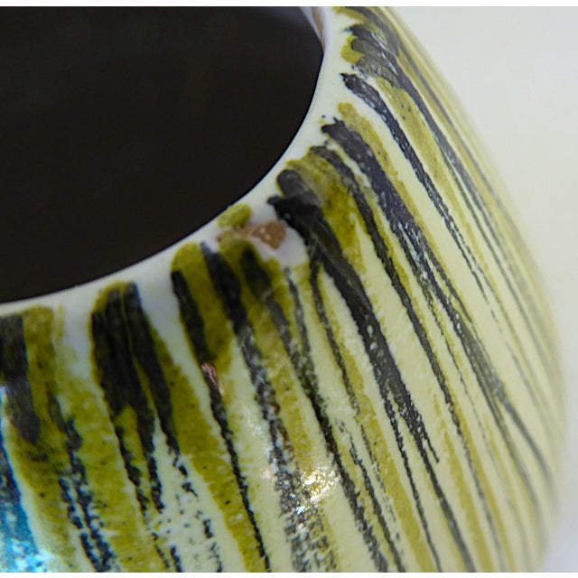 Linea Series Onion Shaped Ceramic Vase by Aldo Londi for Bitossi Italy 1950s For Sale - Image 10 of 11