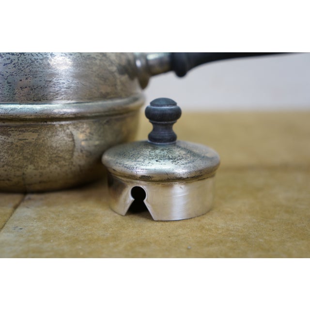 Antique Cartier Sterling Silver 301 Brandy Warmer Tea Coffee Chocolate Pot 9" For Sale - Image 10 of 14