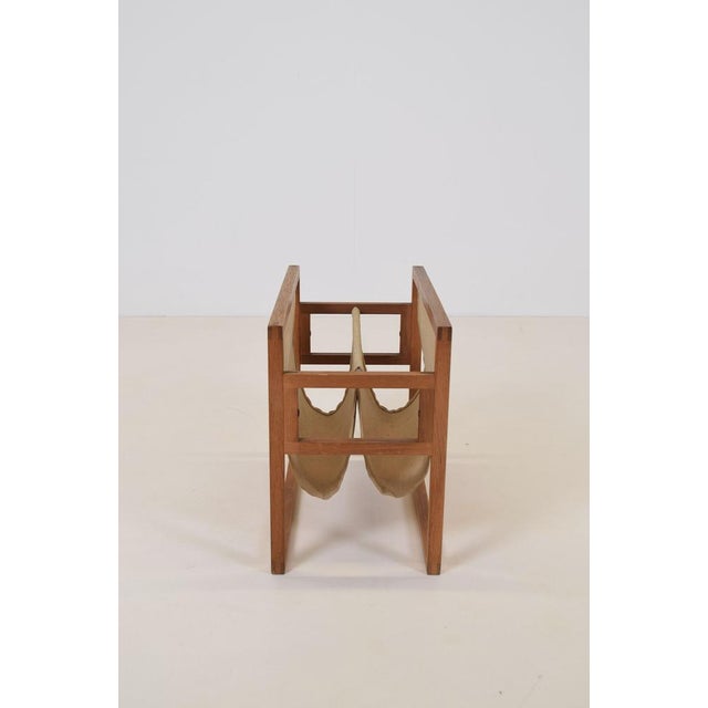 Mid-Century Modern Danish Magazine Holder attributed to Henning Wind-Hansen for Sika Mobler, 1960s For Sale - Image 3 of 7