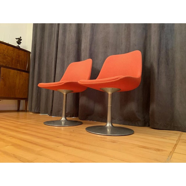 Metal Set of Finnish Polaris Swivel Chairs by Eero Aarnio for Asko Export, 1970s For Sale - Image 7 of 18