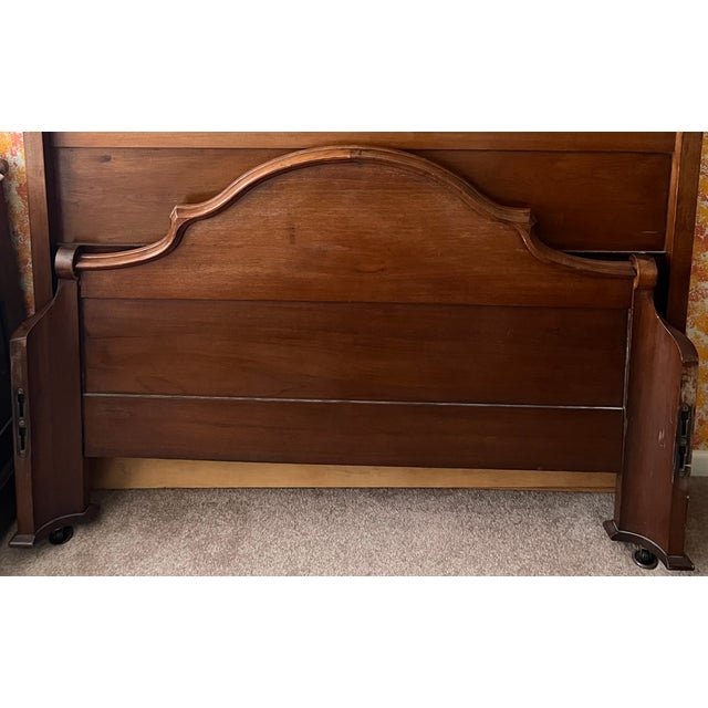 Wood Late 19th Century Renaissance Revival Double Bed For Sale - Image 7 of 9