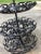 1950s Spanish Ornate Cast Iron Three Tier Stand For Sale - Image 4 of 10