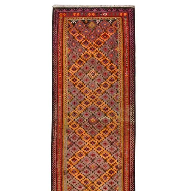 Early 20th Century Persian Kilim Runner For Sale In Chicago - Image 6 of 6