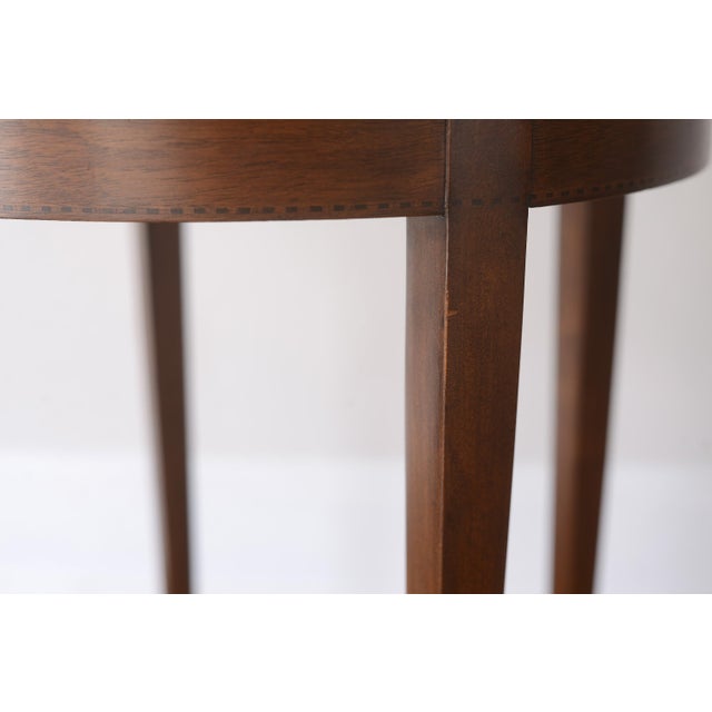 French Louis XVI Style Bouillotte Round Side Table For Sale - Image 12 of 14
