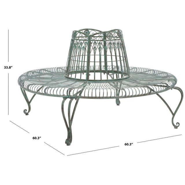 Inspired by one of London’s legendary public squares, this outdoor Ally Tree Bench blends classic, romantic style with...