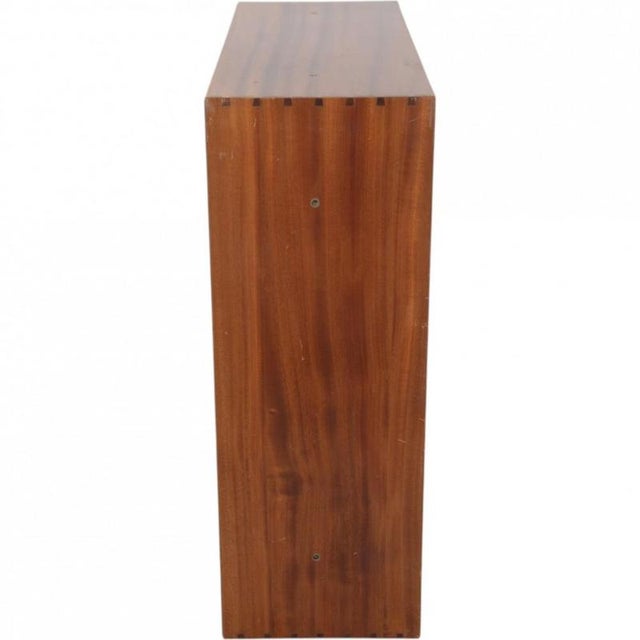 Mogens Koch bookcase made of lacquered mahogany. The bookcase is from the 1980s and appears in good condition but with...