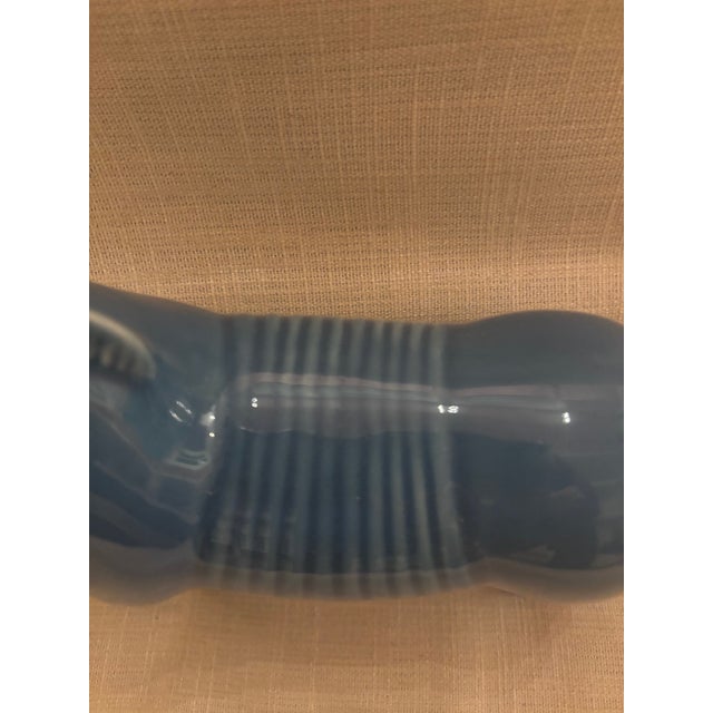 Blue Glaze Ceramic Bitossi Style Horse For Sale - Image 4 of 7