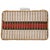Mid 20th Century Vintage Gucci Inspired Bamboo Wicker Picnic Basket Case With Red, Black and White Striped Weave For Sale - Image 5 of 9