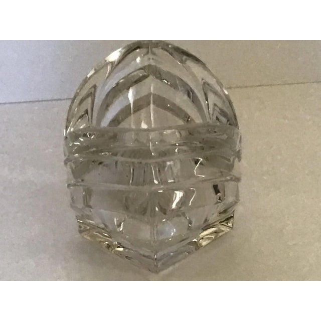 1990s 1990s Crystal “Stepped” V-Shaped Candy Dish/Condiment Server/Vase For Sale - Image 5 of 7