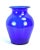 Late 20th Century Late 20th Century Vintage Cobalt Blue Hand Blown Glass Blenko Flower Vase For Sale - Image 5 of 7