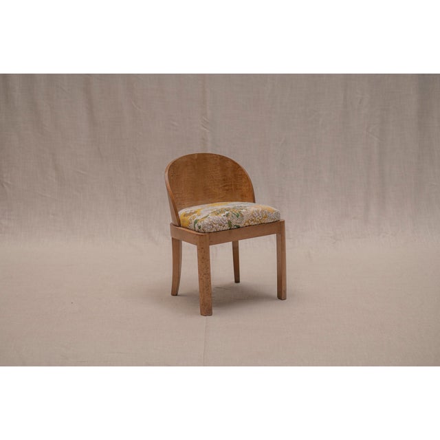 Vintage French Art Deco Side Chair, 1930s For Sale - Image 3 of 13