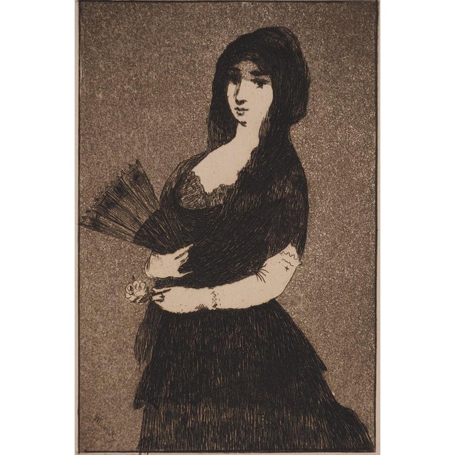 Edouard Manet, Exotic Flower, Original Engraving For Sale - Image 6 of 6