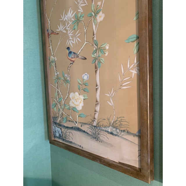 Mid 20th Century French Wallpaper Wall Panel For Sale - Image 4 of 5