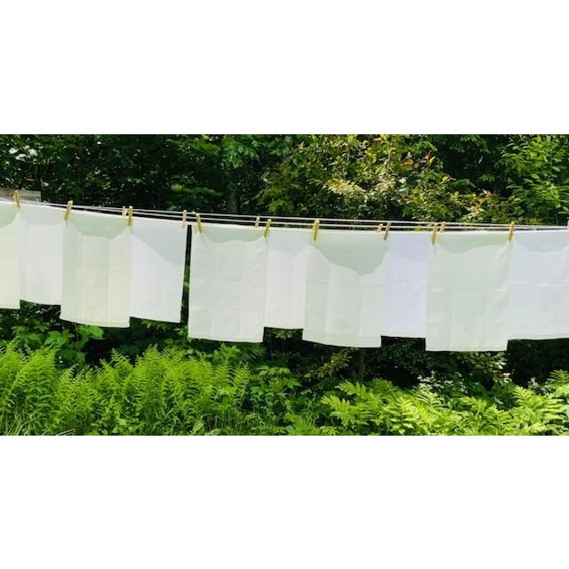 French Monogrammed Linen Shaving Hand Towels, PSF & BHG Monograms, Set of 8 | C. 1900 For Sale - Image 16 of 18