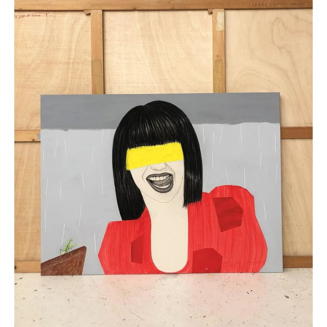 Red cloth 2019 mixed media (graphite, charcoal, acrylic paint) canvas on stretcher bars. 97 x 130 cm, red cloth 2019 mixed...