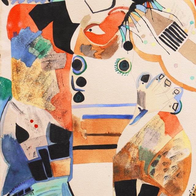 Paper 'Dancing Musician' by Ronald Mallory, 1975, New York, Kinetic Figural, Whitney Museum, New York Museum of Modern Art, Los Angeles County Museum of Art For Sale - Image 7 of 9