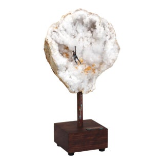 Climb 001 - Original Mixed Media Figurative Geode Sculpture for Table or Desk by Kevin Perrault For Sale