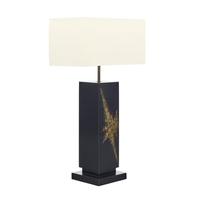 Single table lamp from the Modernist era in France. This piece has been newly wired to fit US standards. It is in very...