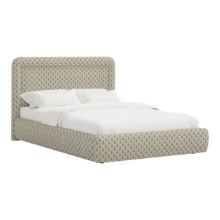 Stoffer Home x Cloth & Company Marisa Platform Bed in Francie Sage - Queen For Sale