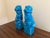 1960s Japanese Turquoise Glazed Porcelain Foo Dog Guardian Lions, Pair For Sale - Image 4 of 12
