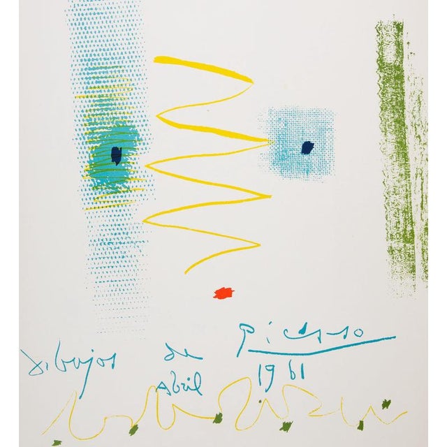 Modern Pablo Picasso, Abstract Face, Lithograph For Sale - Image 3 of 5