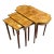 French Style Louis XV Nesting Table With Gold Details - Set of 3 For Sale