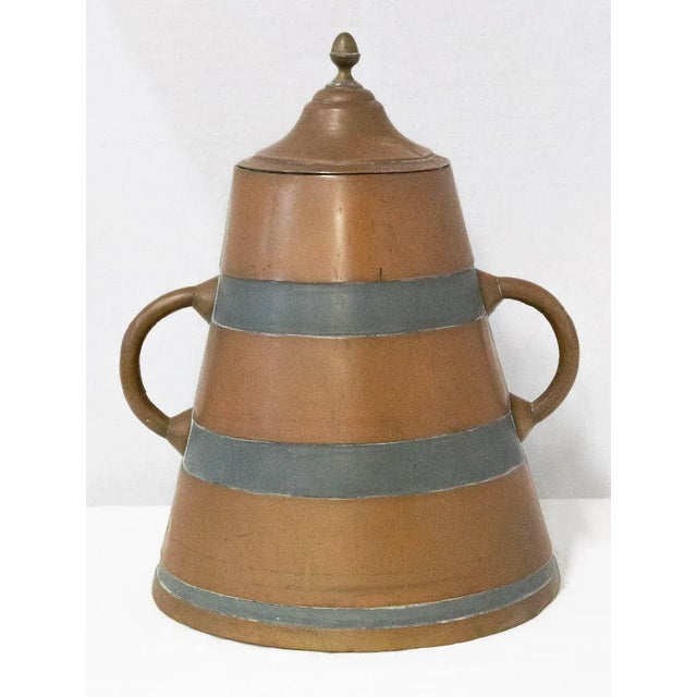 French Basque Decorative Zinc & Copper Water Holder / Herrade, 19th Century For Sale - Image 5 of 10