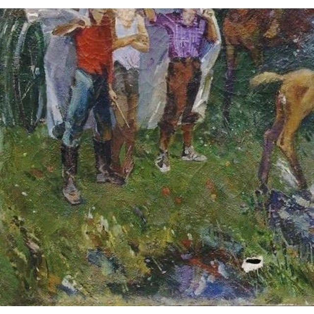 Realism Vintage Horse Oil Painting by Andrey Yalansky (Yalansky, A.V., born 1959) For Sale - Image 3 of 6