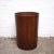 Teak Cylindrical Ply Paper Bin attributed to Schreiber, 1970s For Sale - Image 4 of 8