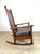 Antique Stickley Brothers Mission Oak Arts & Crafts Rocking Chair New Leather Seat For Sale - Image 10 of 12
