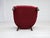 Set of Vintage Danish Lounge Chairs in Red Cotton and Wool Fabric, 1950s For Sale - Image 18 of 18