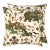 Scalamandre 22" x 22" Legends Pillow in Olive Adobe For Sale