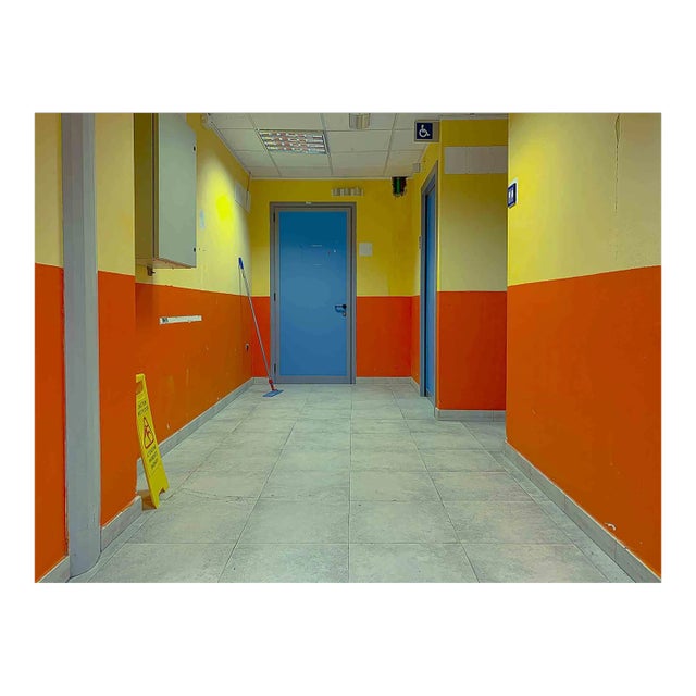 Sergio Picciaredda, Blue Door, Original Colored Print, 2010s For Sale