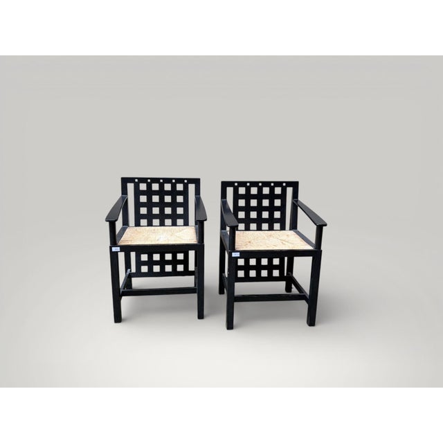 Cassina DS3 Chairs by Charles Rennie Mackintosh for Cassina, 1960s, Set of 2 For Sale - Image 4 of 11