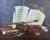 A finely rendered trompe-l’Œil still life attributed to Otto Rudolf Hessler ( German 1856- 1942) depicting a violin...