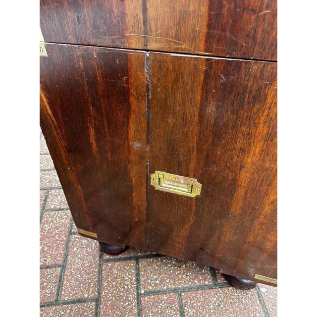 Victorian Campaign Chest in Wood For Sale - Image 6 of 15