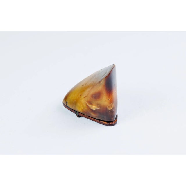 English Antique Horn Snuff Box, Circa 1860. Can be used as a pocket item.