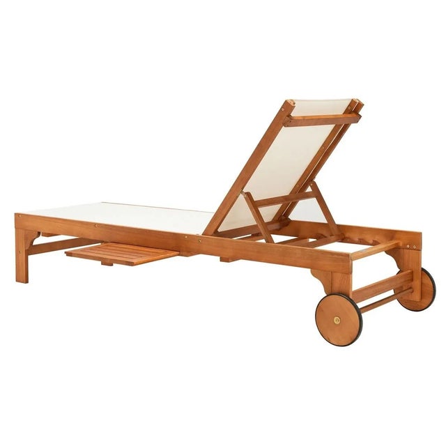 Brown Ralden Sunlounger - Natural/Beige For Sale - Image 8 of 10