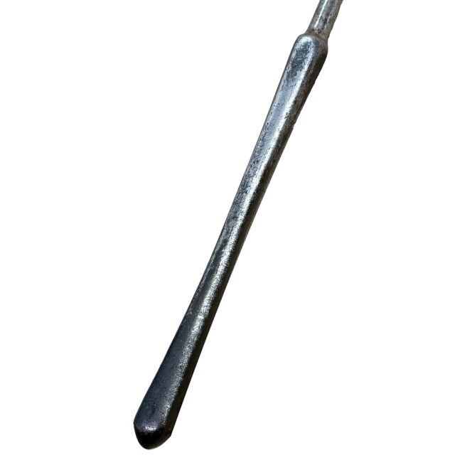 Early 19th Century Antique Regency Polished Steel and Brass Fire Tools, 1820, Set of 3 For Sale - Image 5 of 15