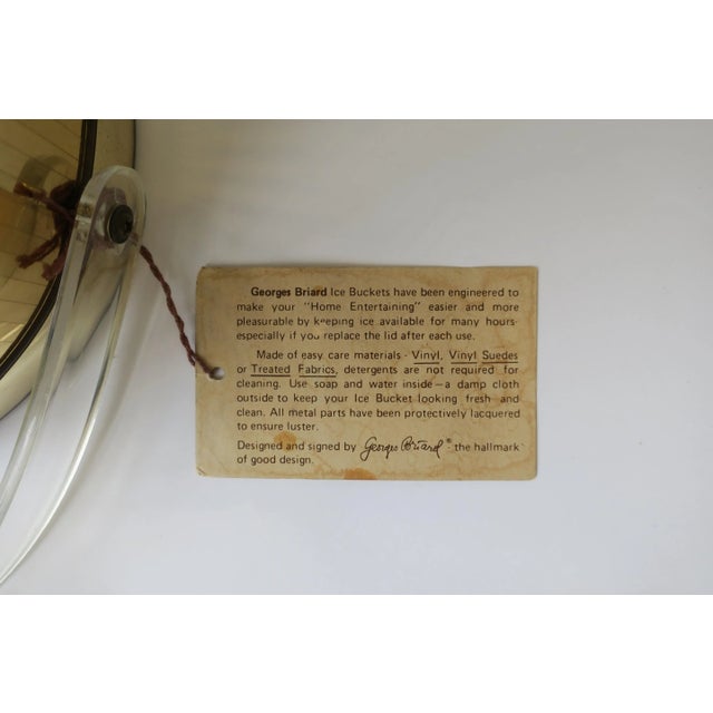 Gold Disco Era Modern Lucite Ice Bucket, ca. 1970s For Sale - Image 10 of 11