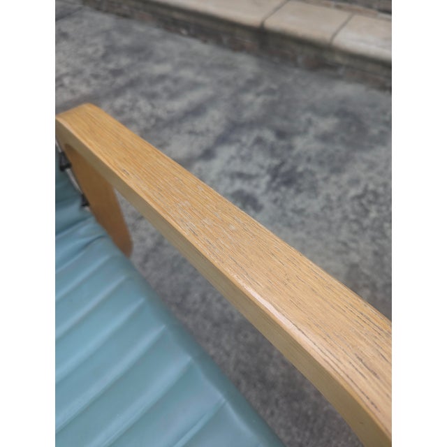 Mid-Century Modern Mid Century Modern Thonet Bentwood Vinyl Cantilever Arm Chair For Sale - Image 3 of 15