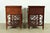 Baker Furniture Historic Charleston Chippendale Carved Mahogany Rolling Buffet Servers, Pair For Sale - Image 9 of 11