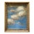 Contemporary Petite "Blue Sky" Oil Painting in Vintage Frame For Sale