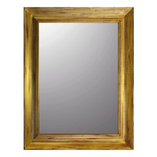 Vintage Wall Mirror with Gold Guantiera Frame, Italy, 1980s For Sale