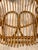 Wood Italian Mid-Century Modern Rattan Lounge Arm Chairs - a Pair For Sale - Image 7 of 9