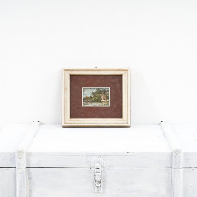 Athos Corticelli, Landscape, 1970s, Painting For Sale - Image 5 of 5