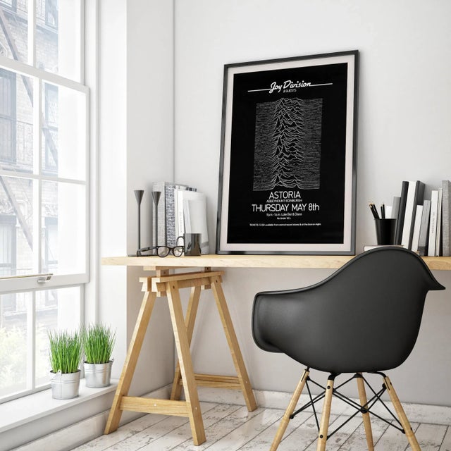 Postmodern Joy Division Original Vintage UK Concert Poster, Edinburgh, 1980 For Sale - Image 3 of 5
